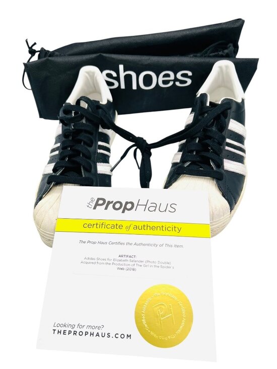 Girl In The Spider’s Web Adidas Superstar Lisbeth Salander Photo Double COA main image 7